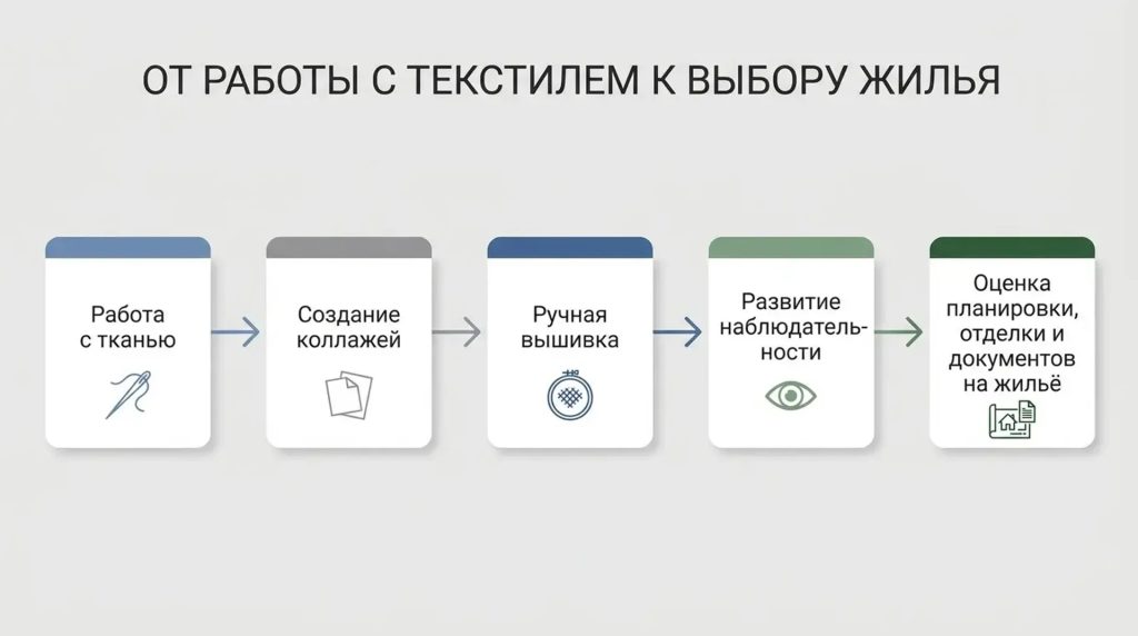 От работы с текстилем к выбору жилья